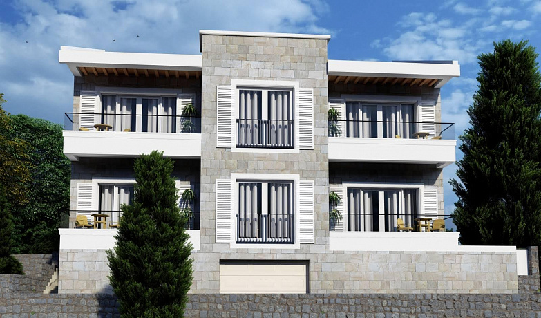 Inexpensive apartments in a new building in Herceg Novi